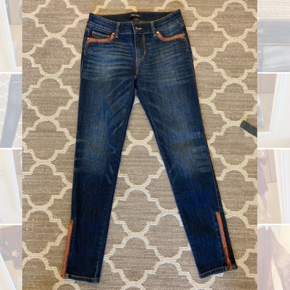 White House Black Market Medium Wash Skinny Jeans